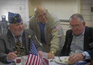 Veteran's enjoying lunch