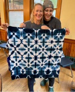 Shibori Indigo Dyeing