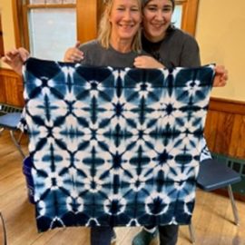 Shibori Indigo Dyeing