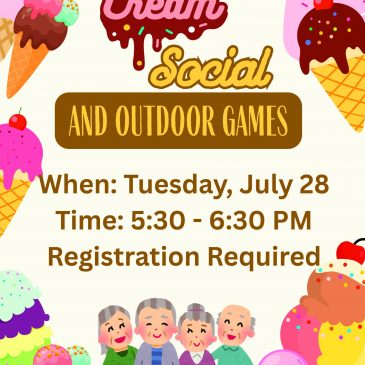 Ice Cream Social and Outdoor Games