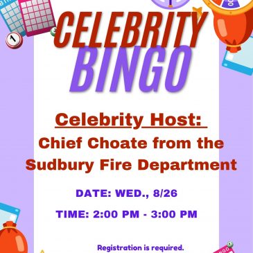 Celebrity Bingo with Fire Chief Choate